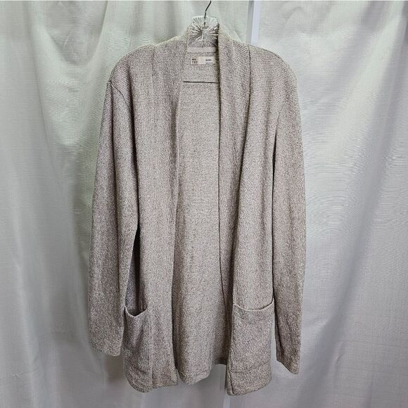 Bershka Beige Open Front Cardigan Size Large - Picture 1 of 7